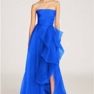 Theia Strapless Royal Blue Teresa Gown